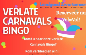 Verlate Carnavals Bingo 6 maart